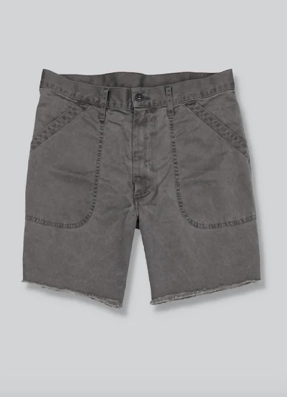 Herringbone Naval Short In Black