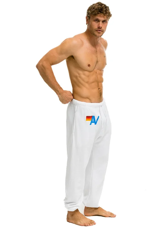 LOGO SWEATPANTS - WHITE