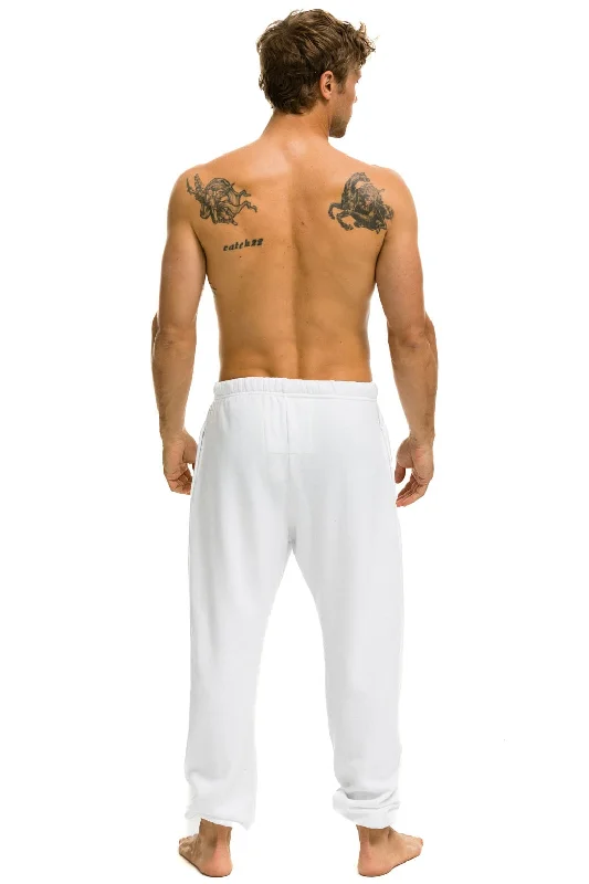 LOGO SWEATPANTS - WHITE