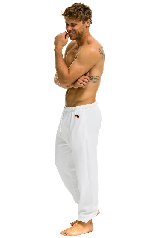 LOGO SWEATPANTS - WHITE