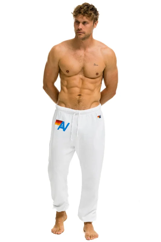 LOGO SWEATPANTS - WHITE