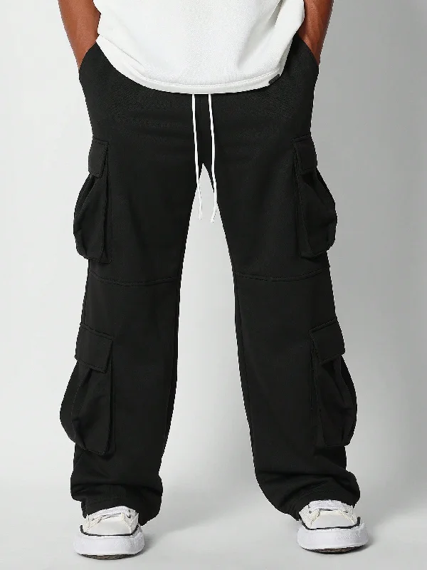 Loose Fit Baggy Heavyweight Cargo Joggers College Ready