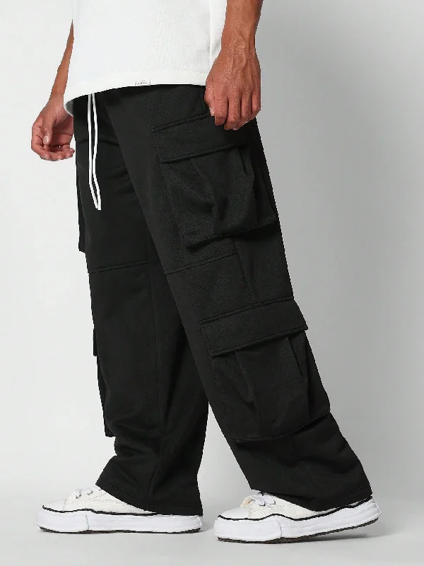 Loose Fit Baggy Heavyweight Cargo Joggers College Ready