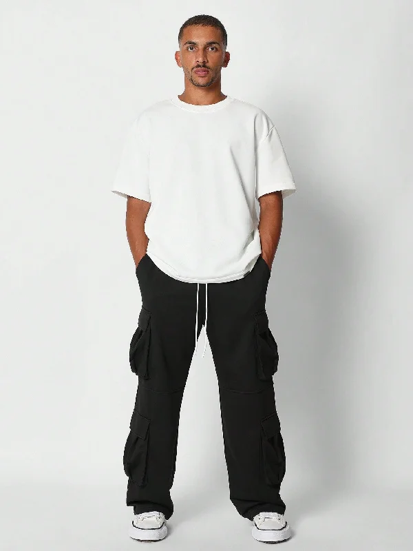 Loose Fit Baggy Heavyweight Cargo Joggers College Ready