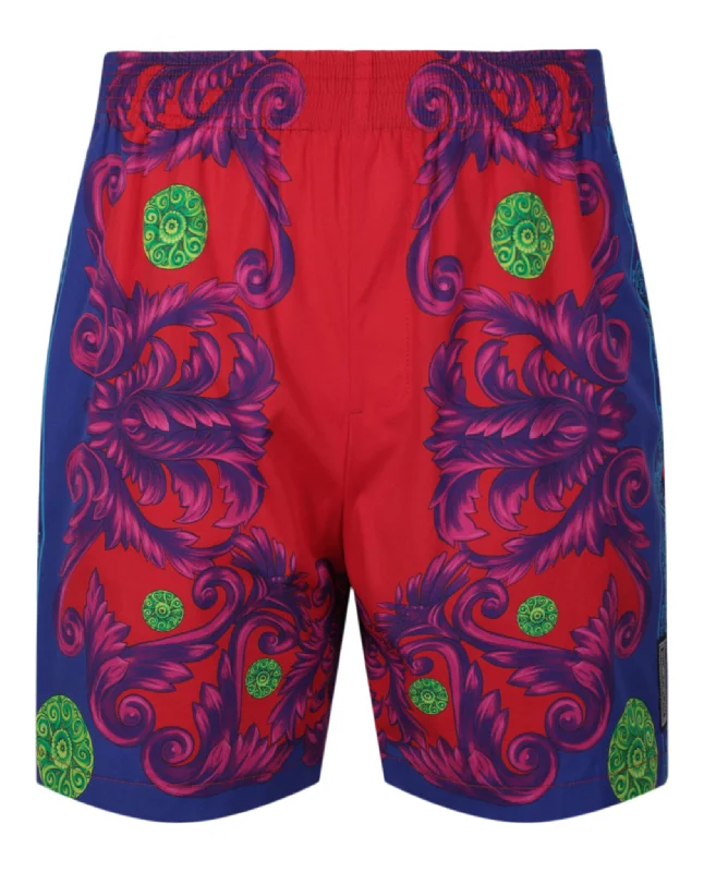 Medusa Trinofo Garden Barocco Print Shorts