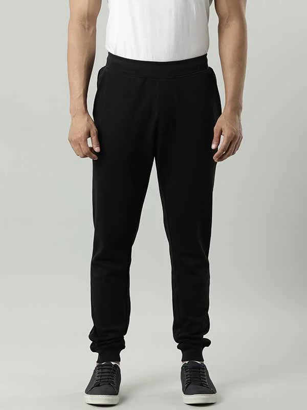 Men Solid Cotton Blend Jogger