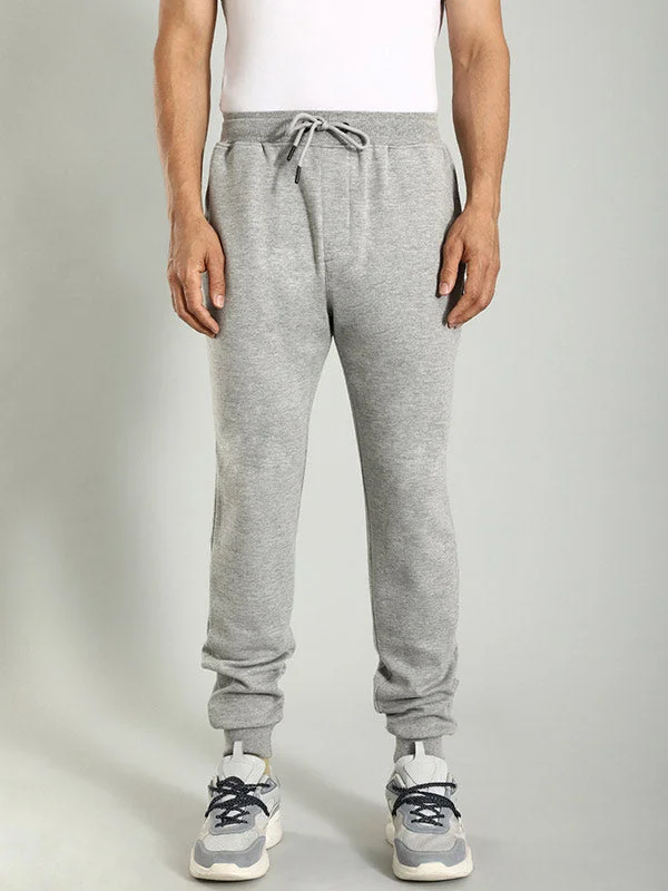 Men Solid Cotton Blend Jogger