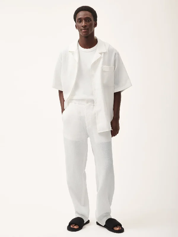 Men's DNA Aloe Linen Trousers—off-white