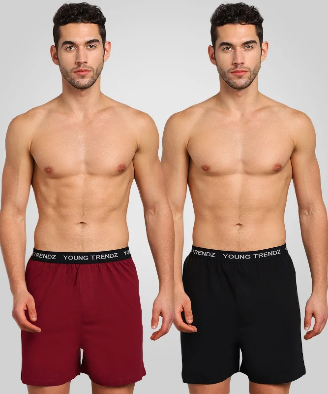 Men's Outer Elastic Combo Boxer