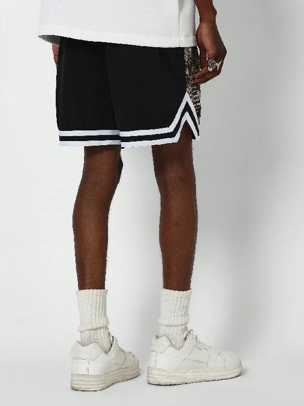 Mesh Short With Contrast Panel