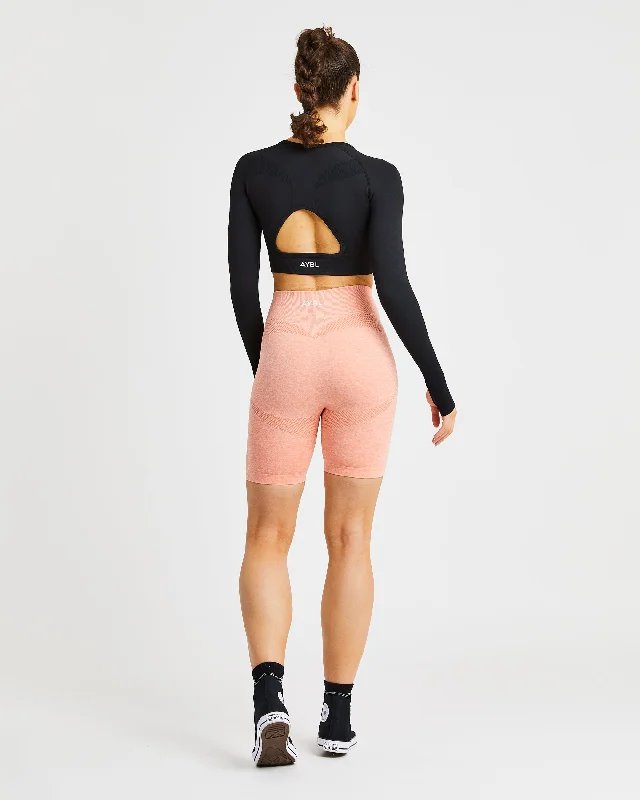 Motion Seamless Cycling Shorts - Peach Marl