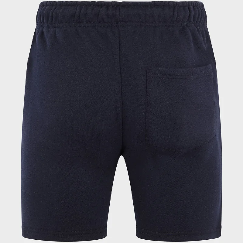 Navy 2 Pocket Zip Shorts