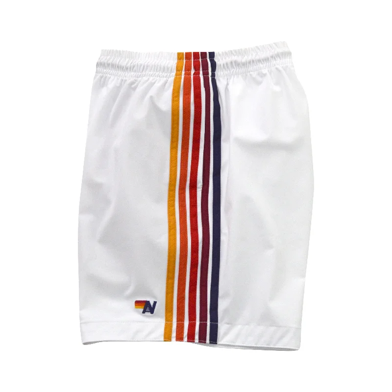 MEN'S 5 STRIPE FLEX SHORTS - WHITE