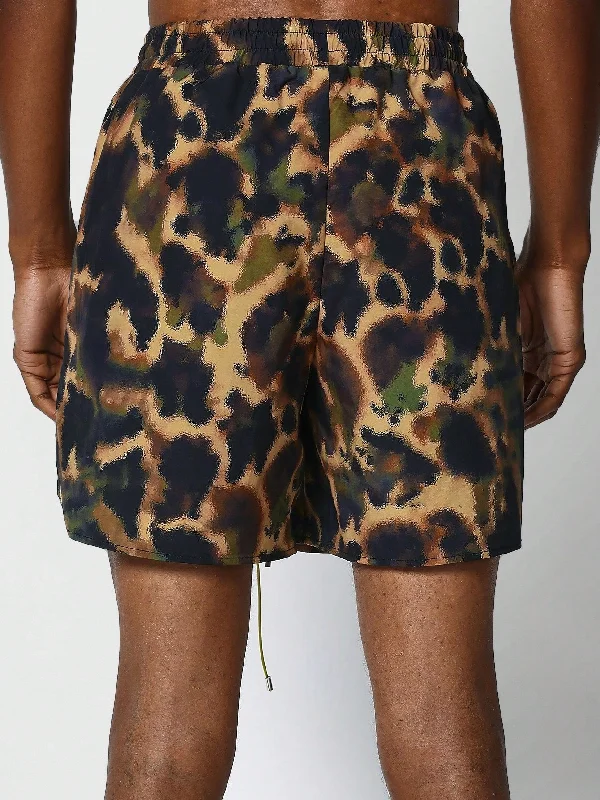 Nylon Swim Short With All Over Print