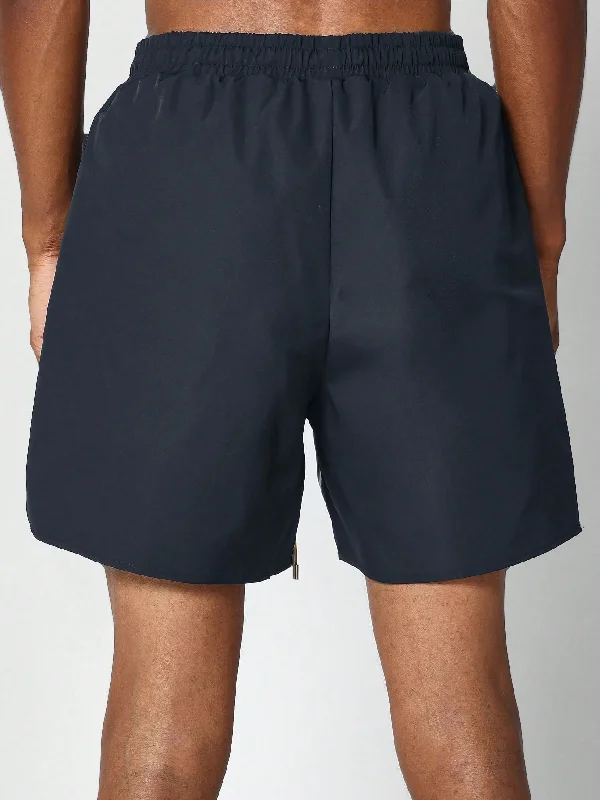 Nylon Swim Shorts With Front Graphic