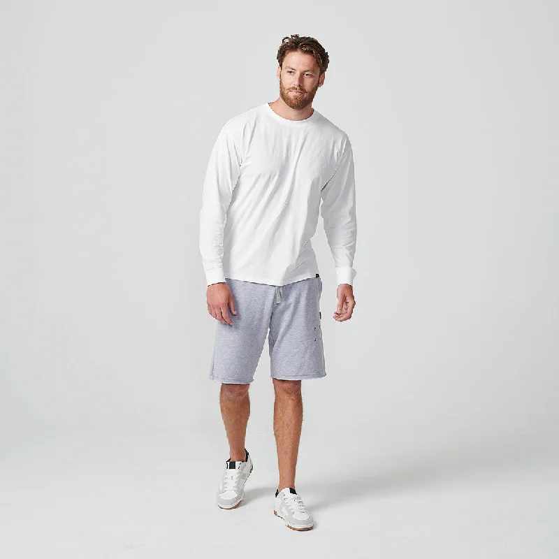 RAW EDGE SHORT Grey Marle