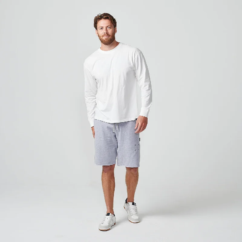 RAW EDGE SHORT Grey Marle