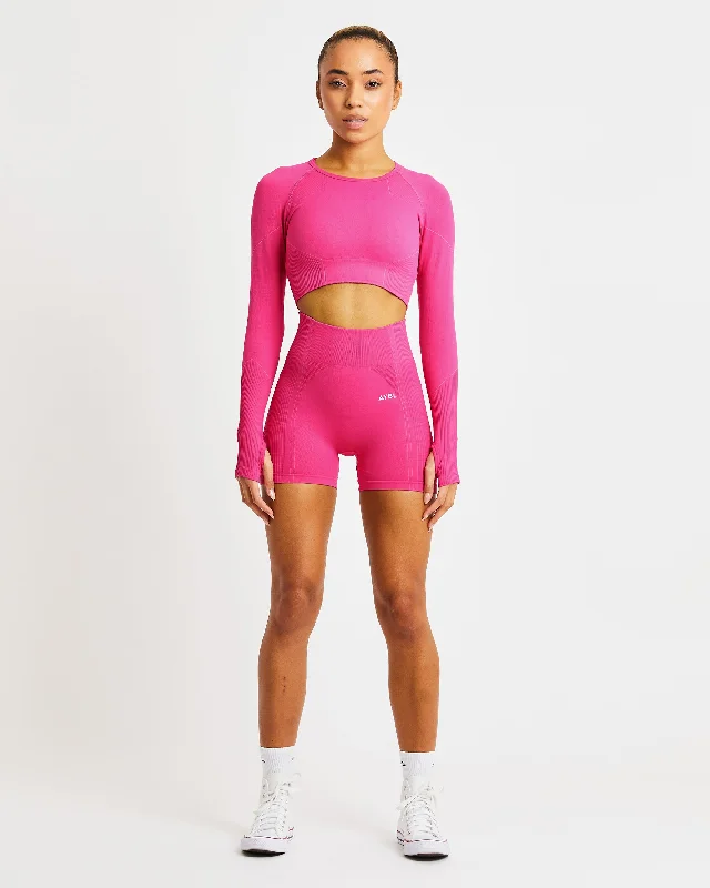 Reflex Seamless Shorts - Fuchsia Pink