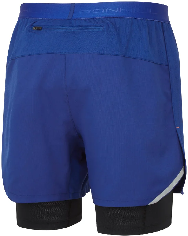 Ronhill Tech Twin 2 In 1 Mens Running Shorts - Blue