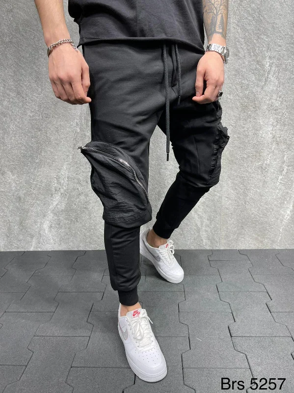 Sneakerjeans Black Cargo Jogger Pant AD135