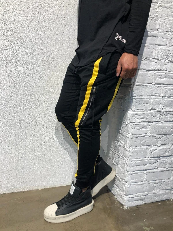 Sneakerjeans - Black Yellow Jogger Pant B304 Joggers