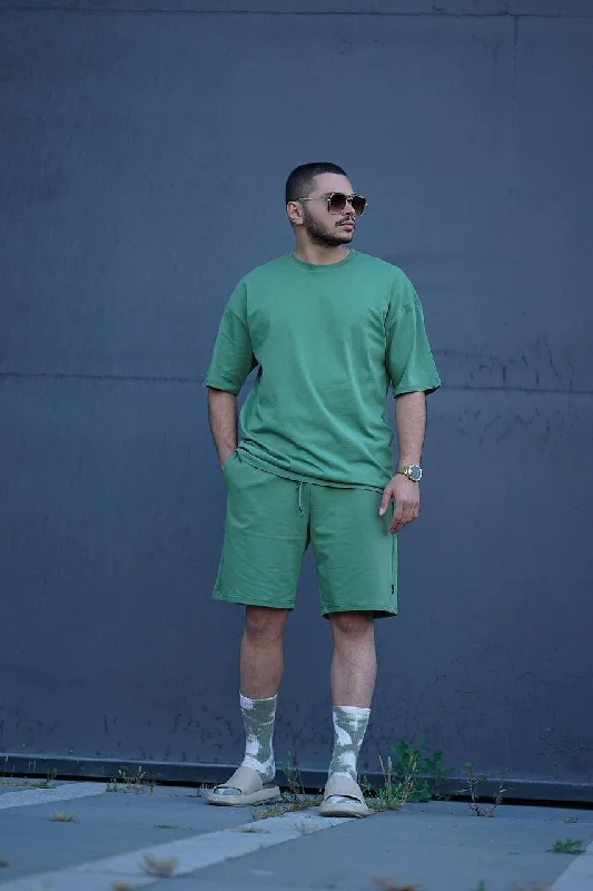 Sneakerjeans Green Shorts Jogger Set ES91