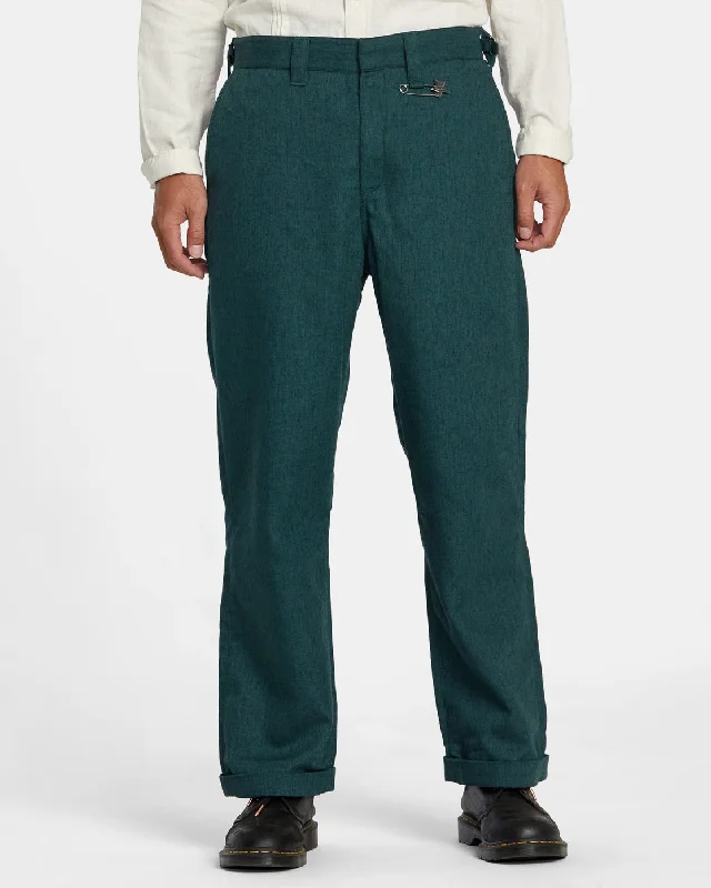 Spun Spirit Studio Chinos - Deep Forest