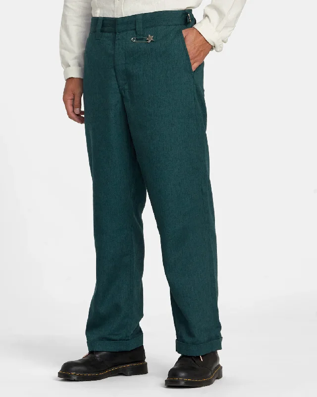 Spun Spirit Studio Chinos - Deep Forest