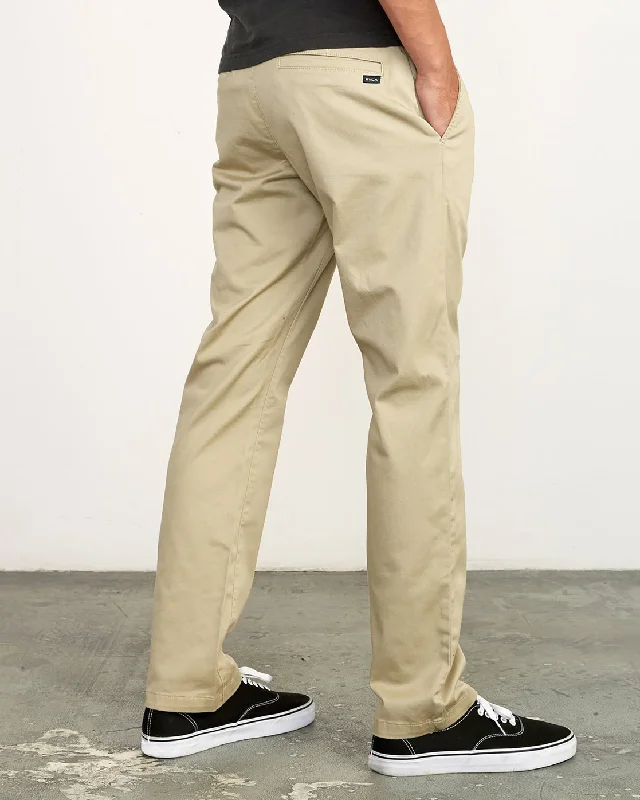 The Weekend Stretch Straight Fit Pants - Khaki