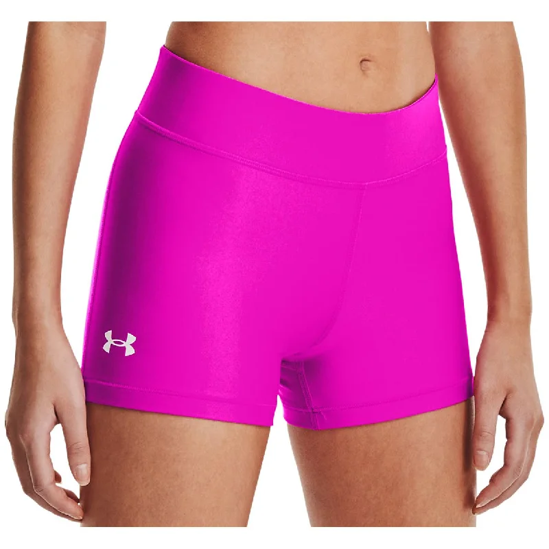 Under Armour HeatGear Mid Rise Womens Short Training Tights - Pink