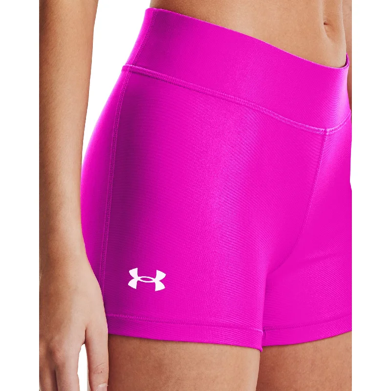 Under Armour HeatGear Mid Rise Womens Short Training Tights - Pink