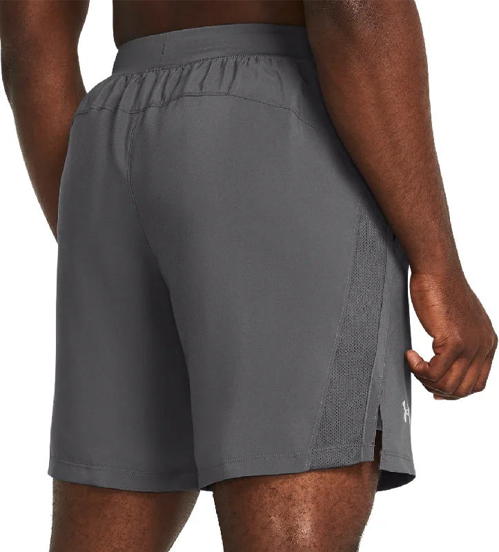 Under Armour Launch 7 Inch Mens Running Shorts - Grey