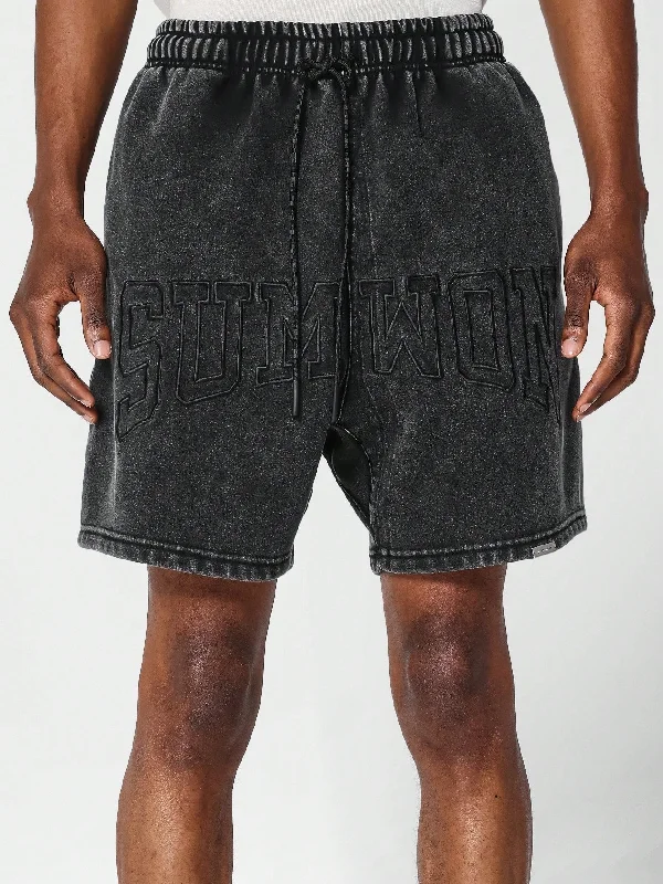 Washed Drop Crotch Short