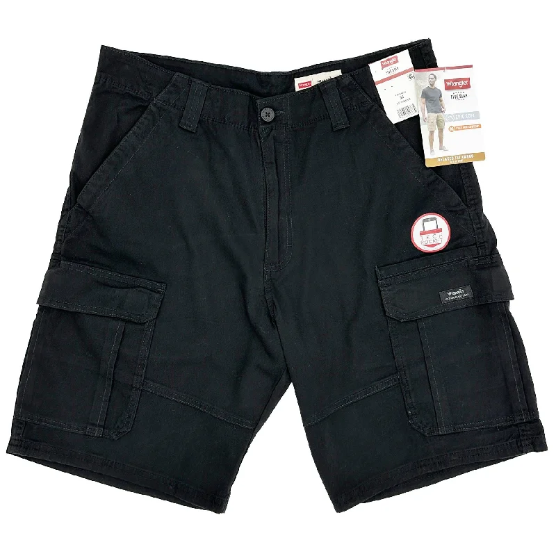 Wrangler Mens Cargo Shorts Black