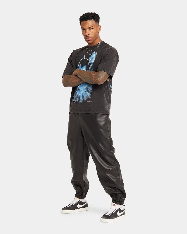 XXIII Felix Leather Jogger Black