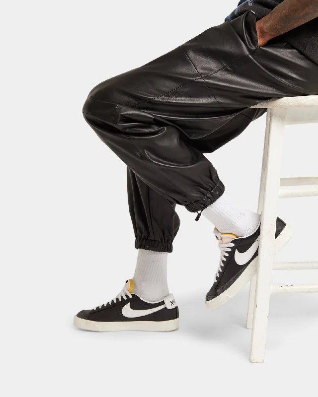 XXIII Felix Leather Jogger Black