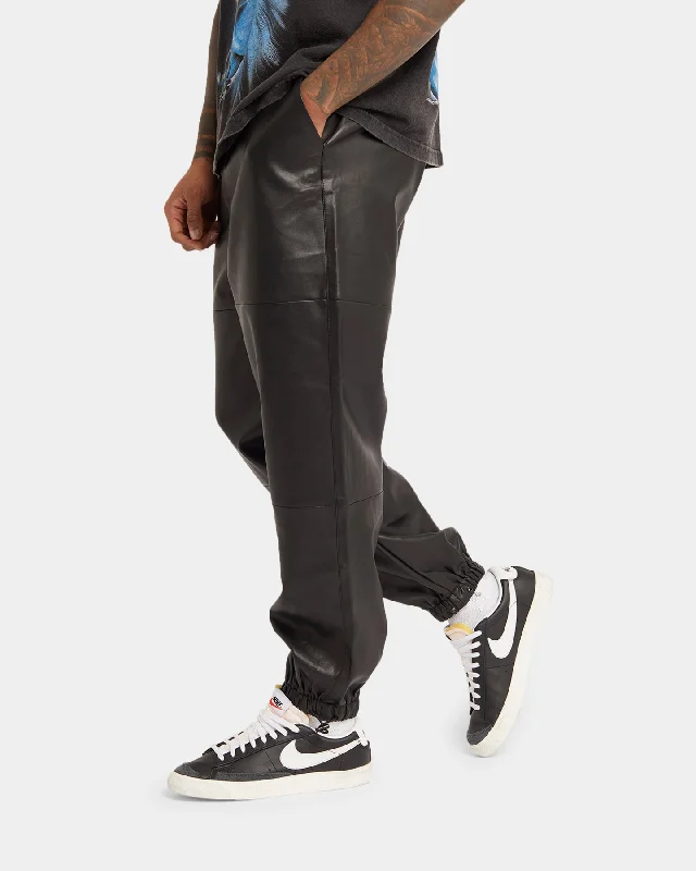 XXIII Felix Leather Jogger Black