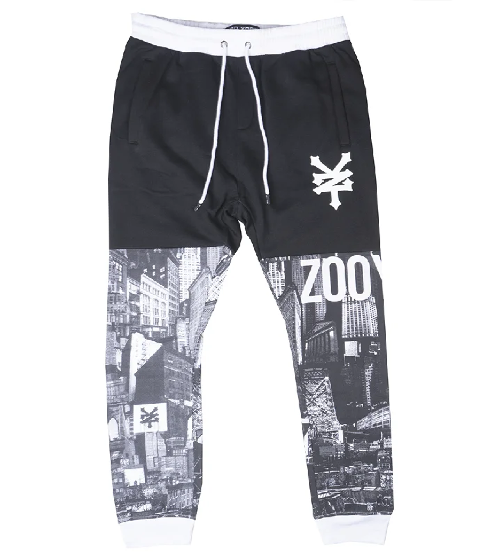 ZOO YORK CITY LOGO JOGGER PANTS WHITE - ZY31G116