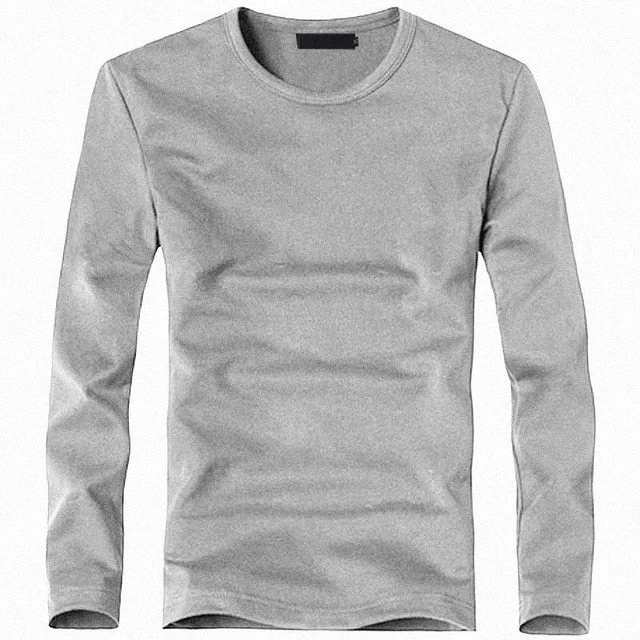 Elastic Mens T-Shirt V-Neck Long Sleeve Men T Shirt For Male Lycra And Cotton T-Shirts Man Clothing TShirt Brand Tees