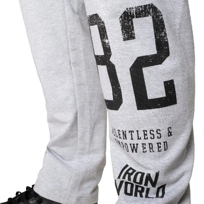 Better Bodies Graphic Standard Sweatpants - Light Grey Melange