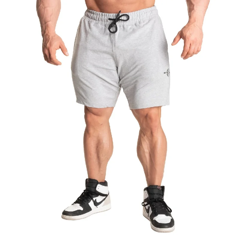 Better Bodies Tapered Sweat Shorts - Light Grey Melange