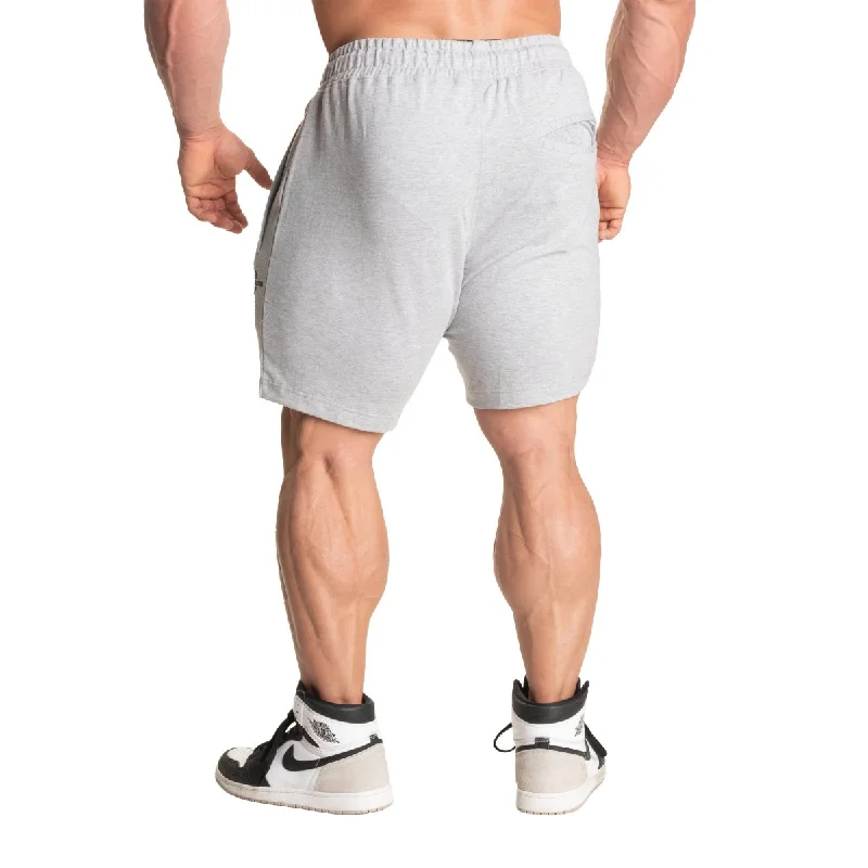 Better Bodies Tapered Sweat Shorts - Light Grey Melange