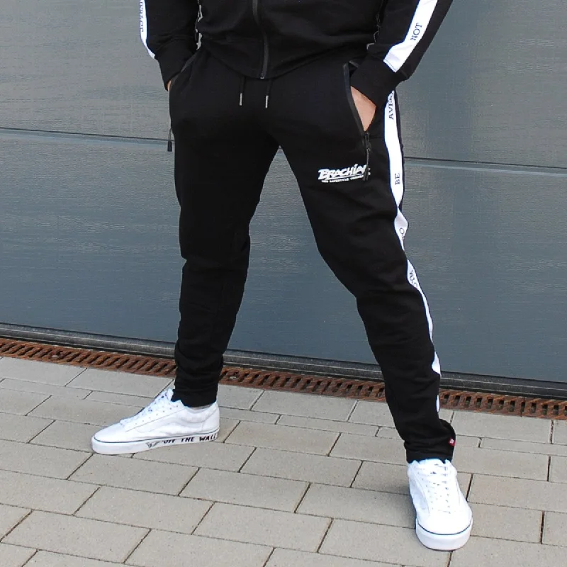 Brachial Jogging Pants Classy - Black/White