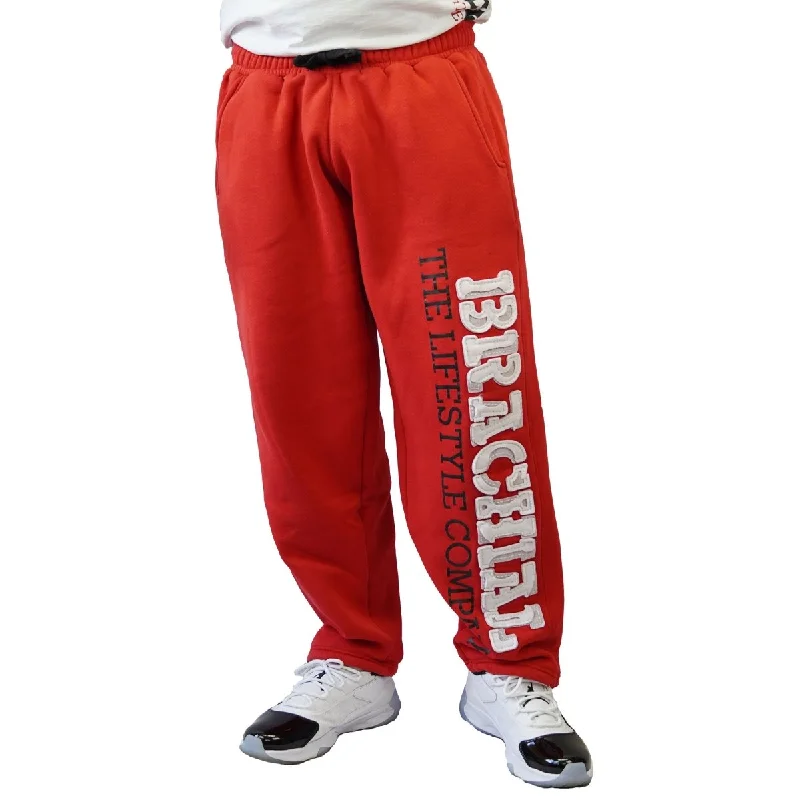 Brachial Tracksuit Trousers Gym - Red/White