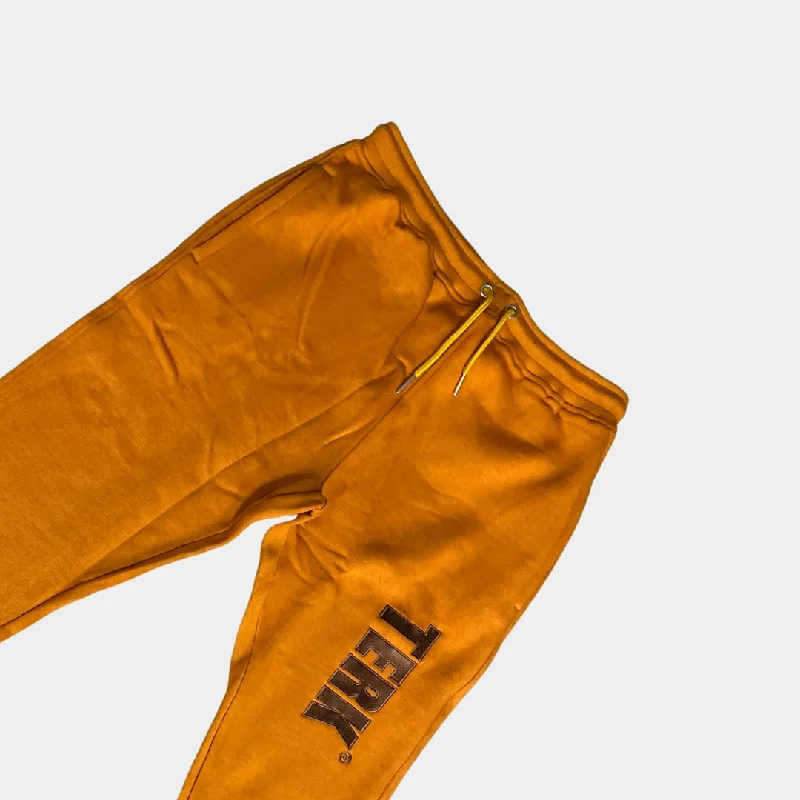 Golden Orange Sweatpants with Brown TERK® Embroidery Logo