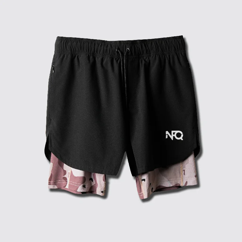 Desert Chip Extended Liner Black Training Shorts