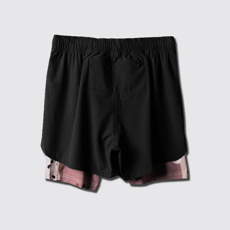 Desert Chip Extended Liner Black Training Shorts