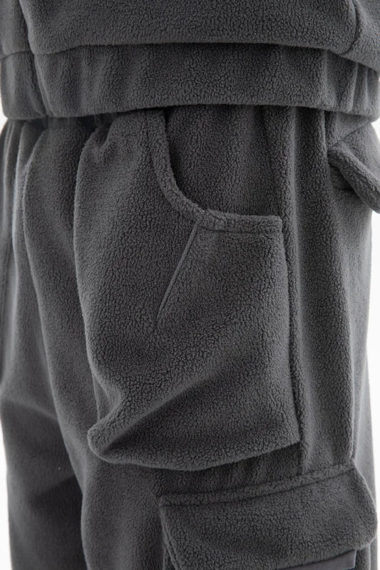 FLEECE CARGO JOGGER TORNADO GREY