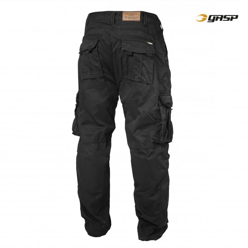 GASP Cargo Pocket Pant - Washed Black