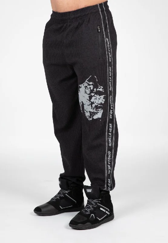 Gorilla Wear Buffalo Old School Workout Pants - Black/Grey